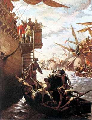 La battaglia del golfo di Napoli del 5 giugno 1284 fra la flotta di Ruggero di Lauria e quella di Carlo d’Angiò, principe di Salerno